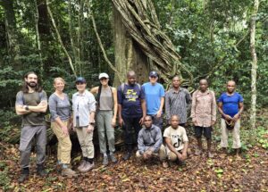 a group of volunteers pose for a photo